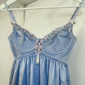 VS For Love and Lemons ✩₊˚.⋆☾⋆⁺ Bell Bow slip dress XXS